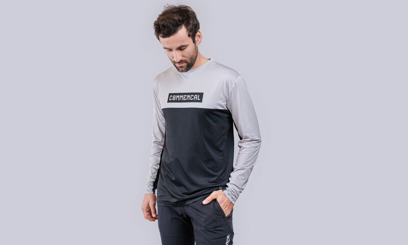 MAILLOT COMMENCAL LIGHTECH MANCHES LONGUES RACE LIGHT GREY