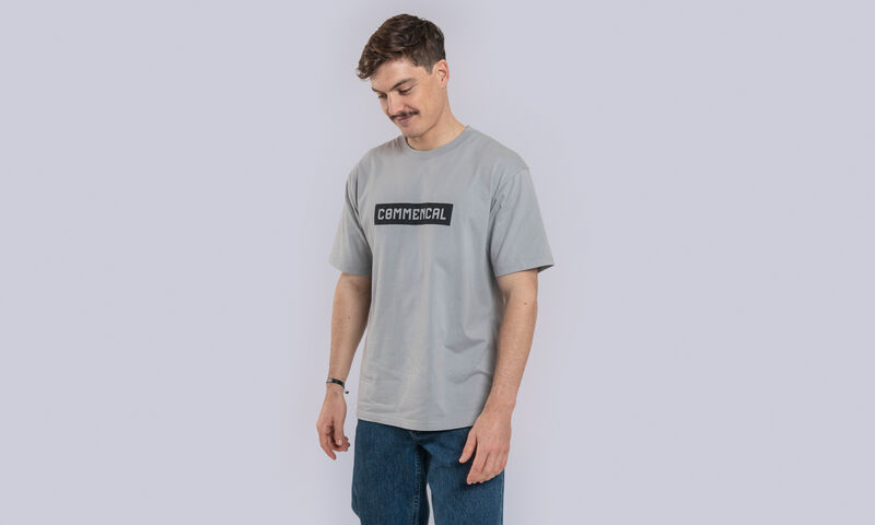 T-SHIRT COMMENCAL REGULAR FIT CORPORATE LIGHT GREY