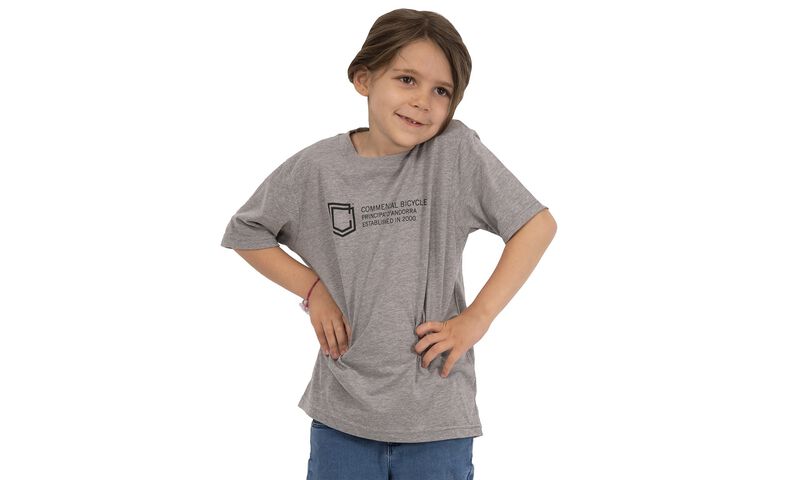 COMMENCAL KIDS SHIELD T-SHIRT HEATHER GREY