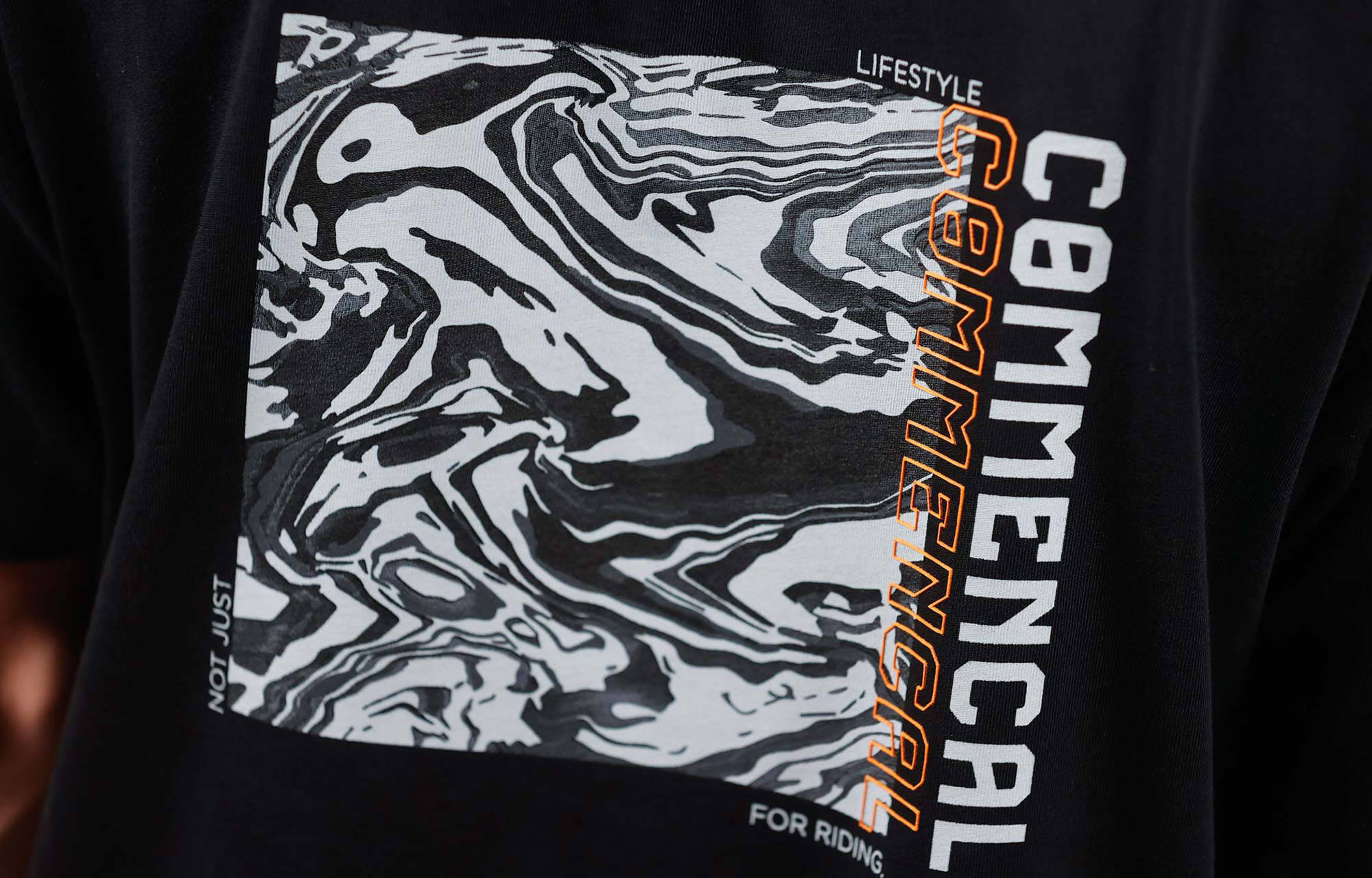 CAMISETA MANGA CORTA COMMENCAL OIL SLICK BLACK image large number 2