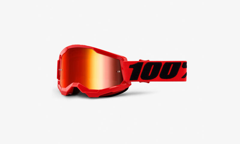 100% STRATA GOGGLES RED - RED MIRROR LENS