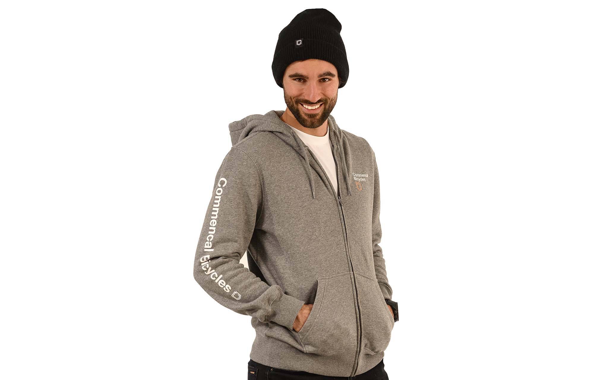 SUDADERA COMMENCAL GRIS CON CREMALLERA  image large number 2
