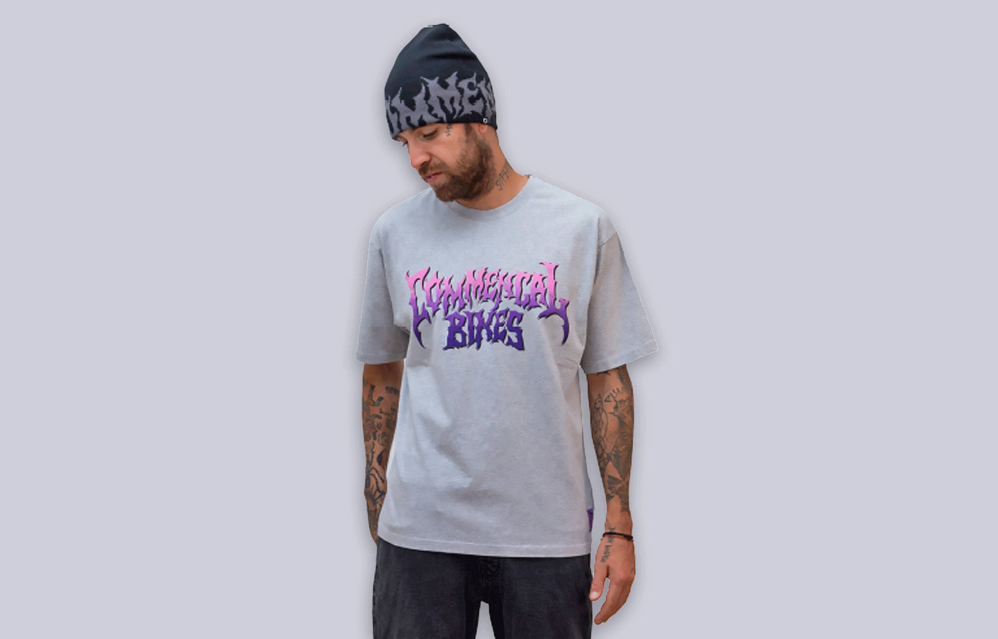 COMMENCAL LOOSE FIT T-SHIRT RAMPAGE HEATHER GREY image cover number 0