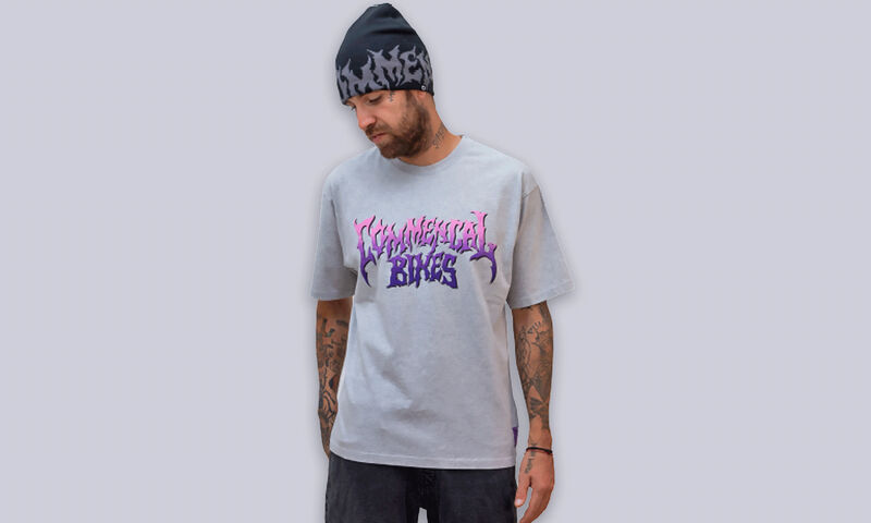 COMMENCAL LOOSE FIT T-SHIRT RAMPAGE HEATHER GREY
