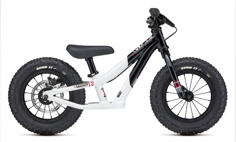 COMMENCAL RAMONES 12 PUSH BIKE BLACK & WHITE + KIT DE FRENO TRASERO