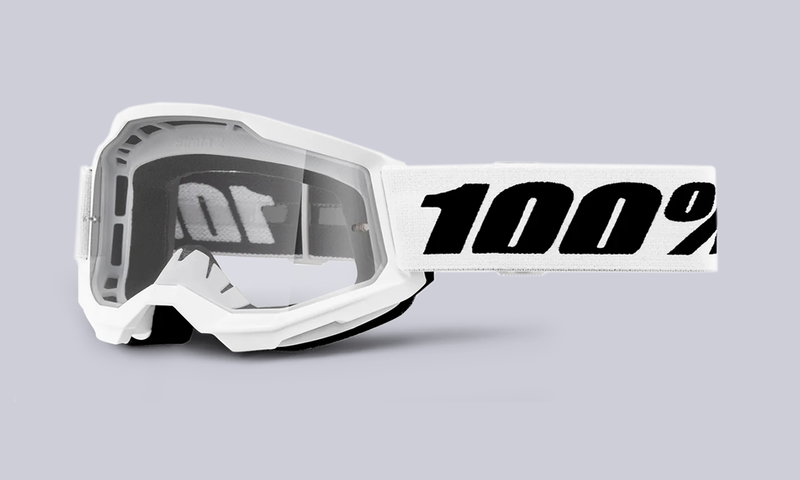 STRATA 2 YOUTH GOGGLES NEON WHITE - CLEAR LENS