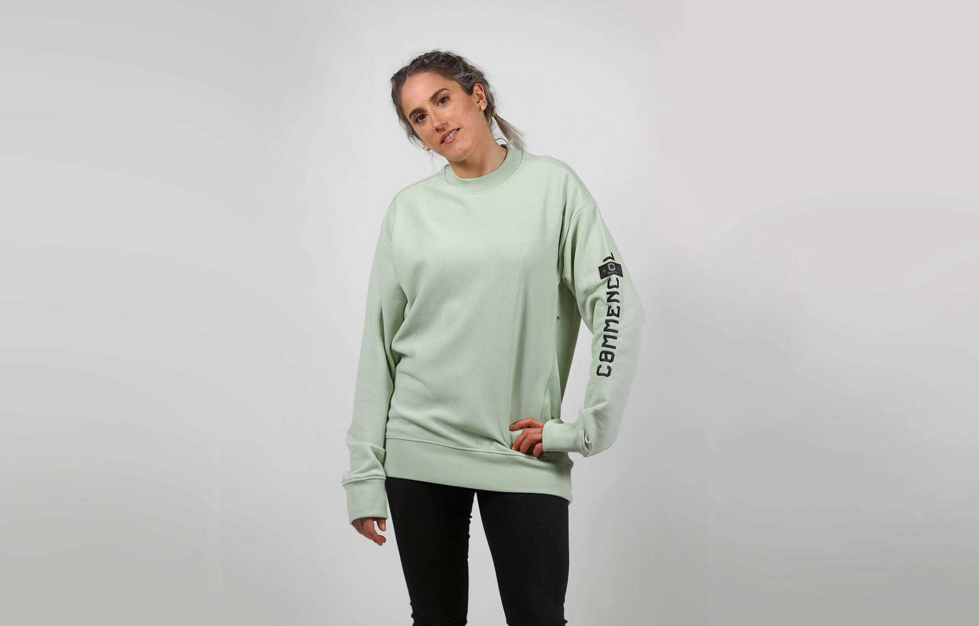 COMMENCAL LOOSE FIT CREWNECK VERDIGRIS image large number 1
