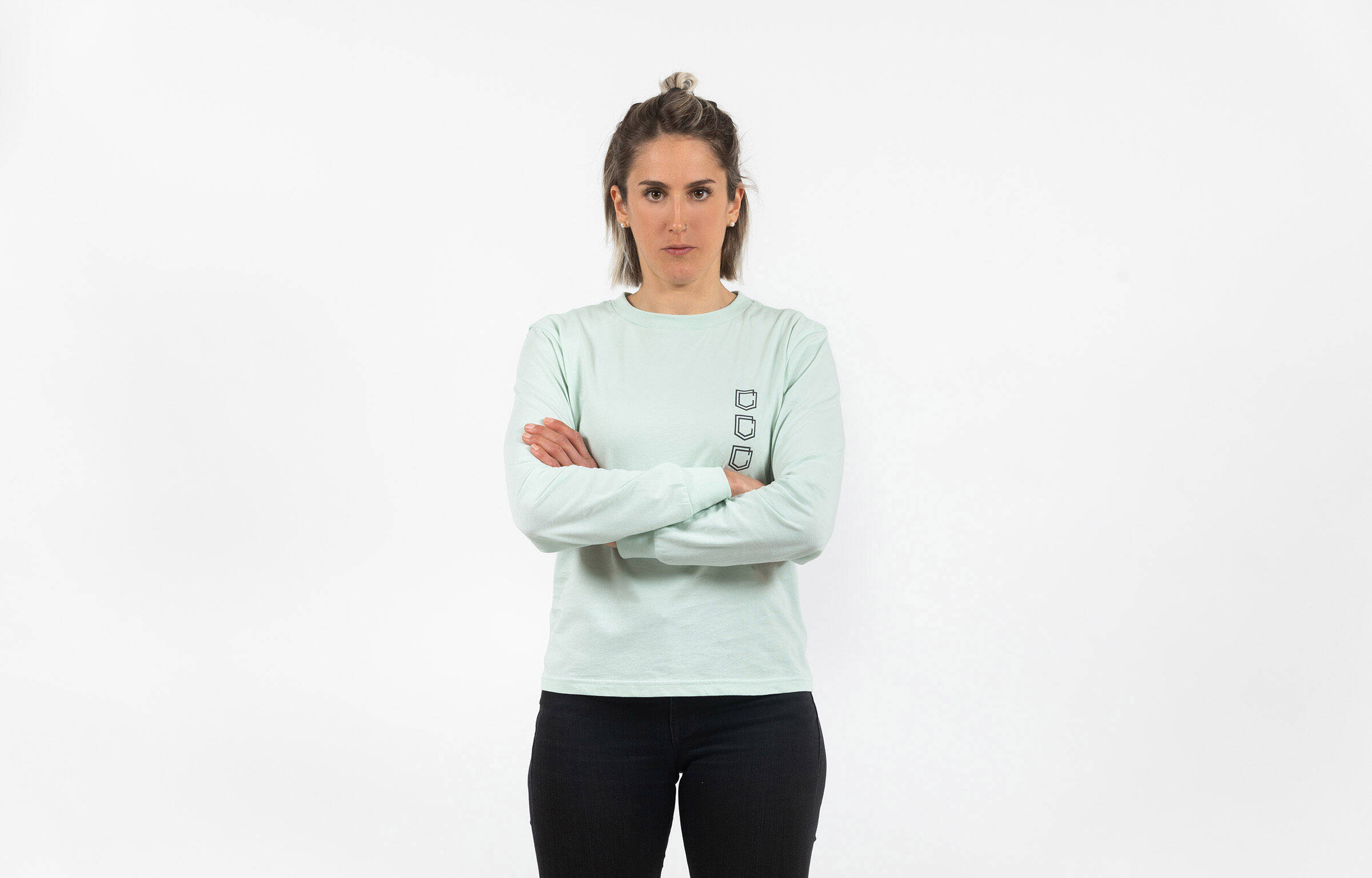 T-SHIRT MANCHES LONGUES WOMEN COMMENCAL AZUR NEON image cover number 0
