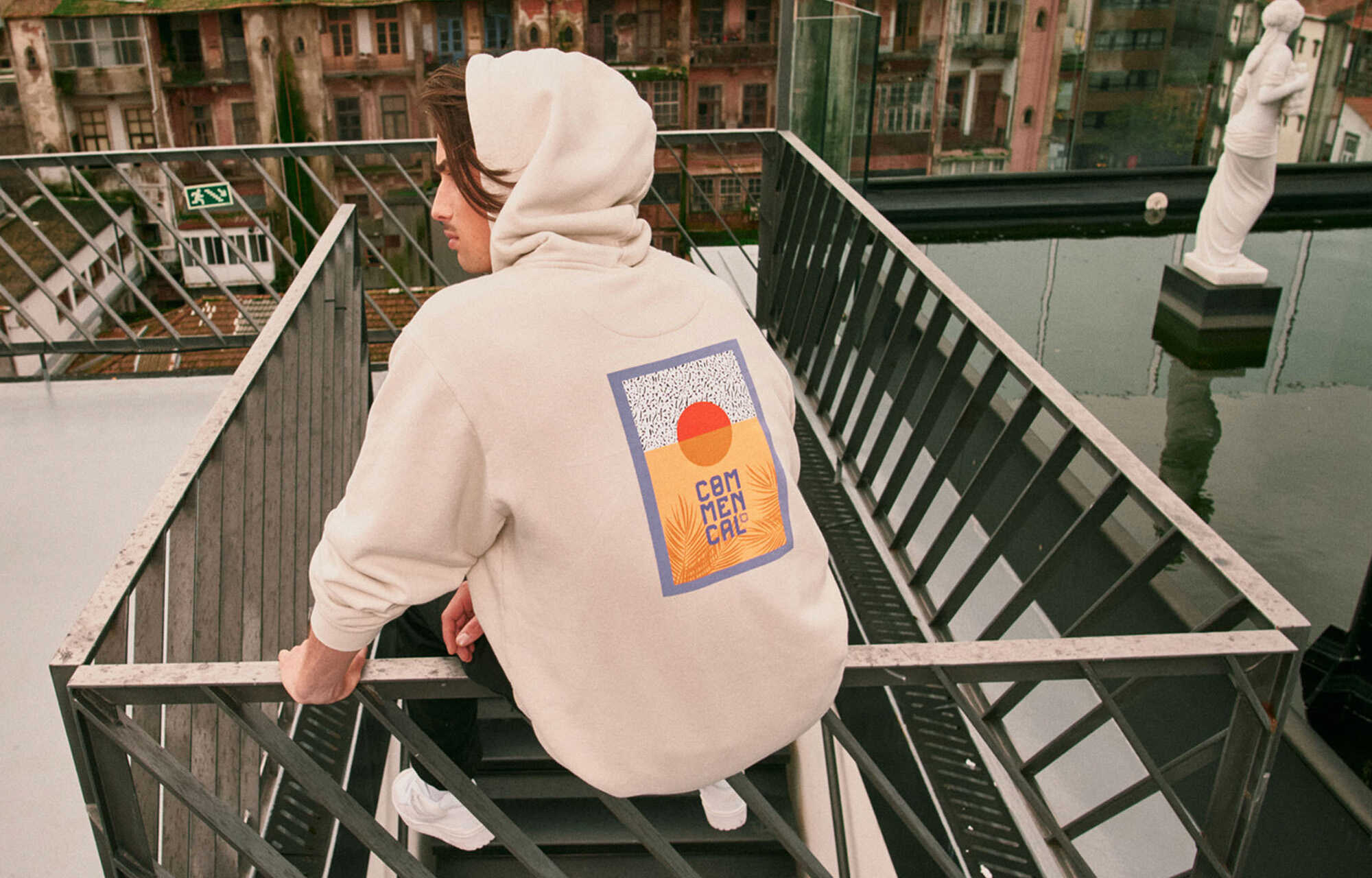 COMMENCAL HOODIE SUNSET BEIGE image large number 2