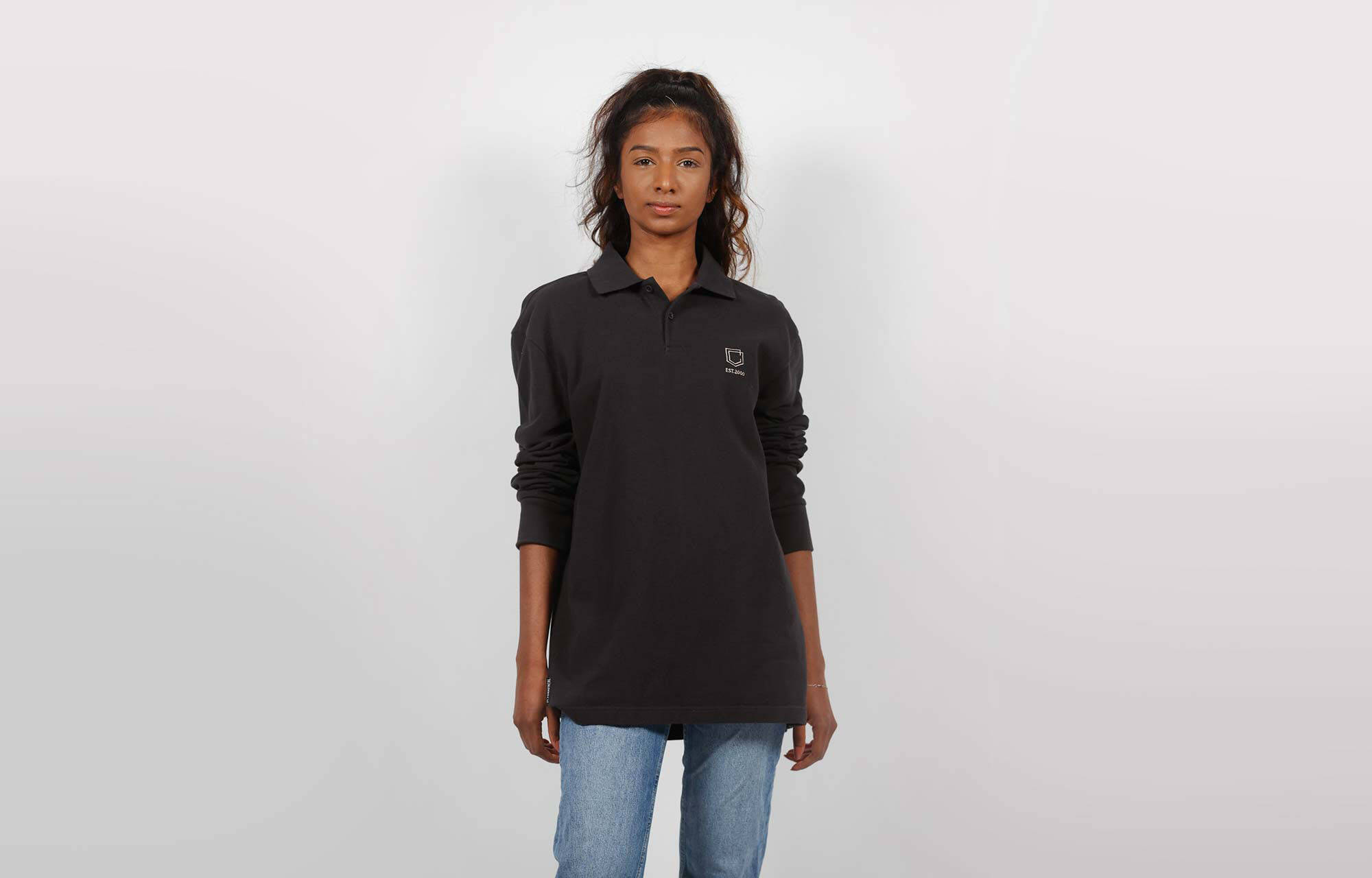 POLO MANGA LARGA COMMENCAL ANTHRACITE image large number 1