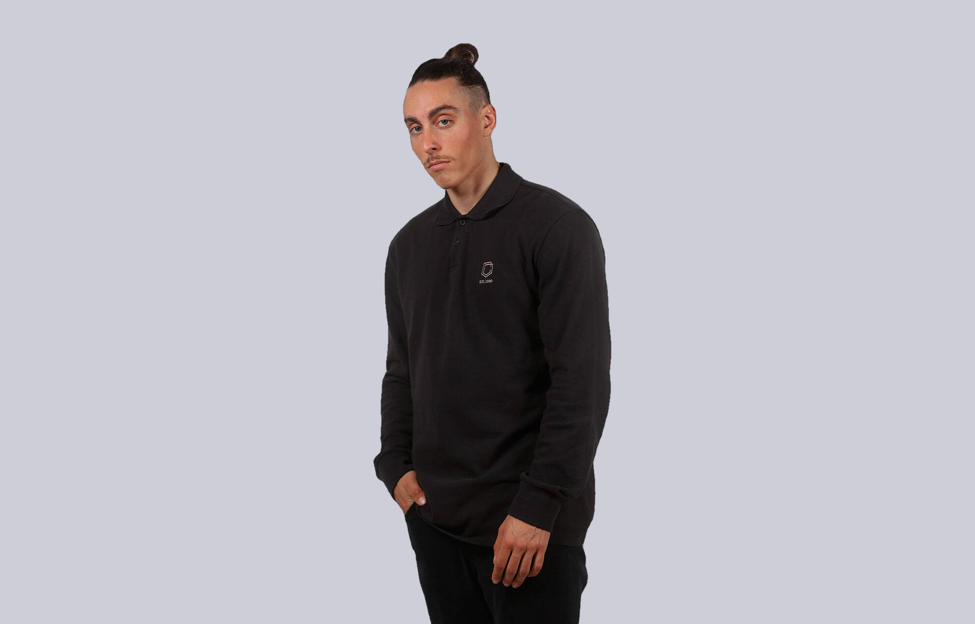 POLO LONG SLEEVES COMMENCAL ANTHRACITE image cover number 0