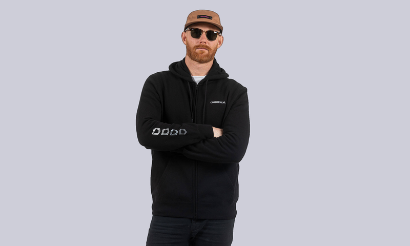 SUDADERA CREMALLERA COMMENCAL 4 SHIELDS BLACK 