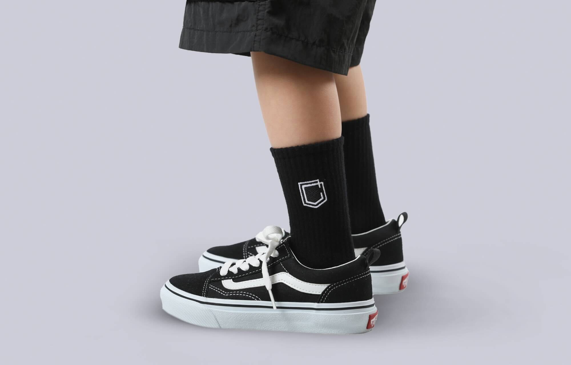 COMMENCAL SHIELD BLACK LIGHT CALCETINES KIDS image large number 0