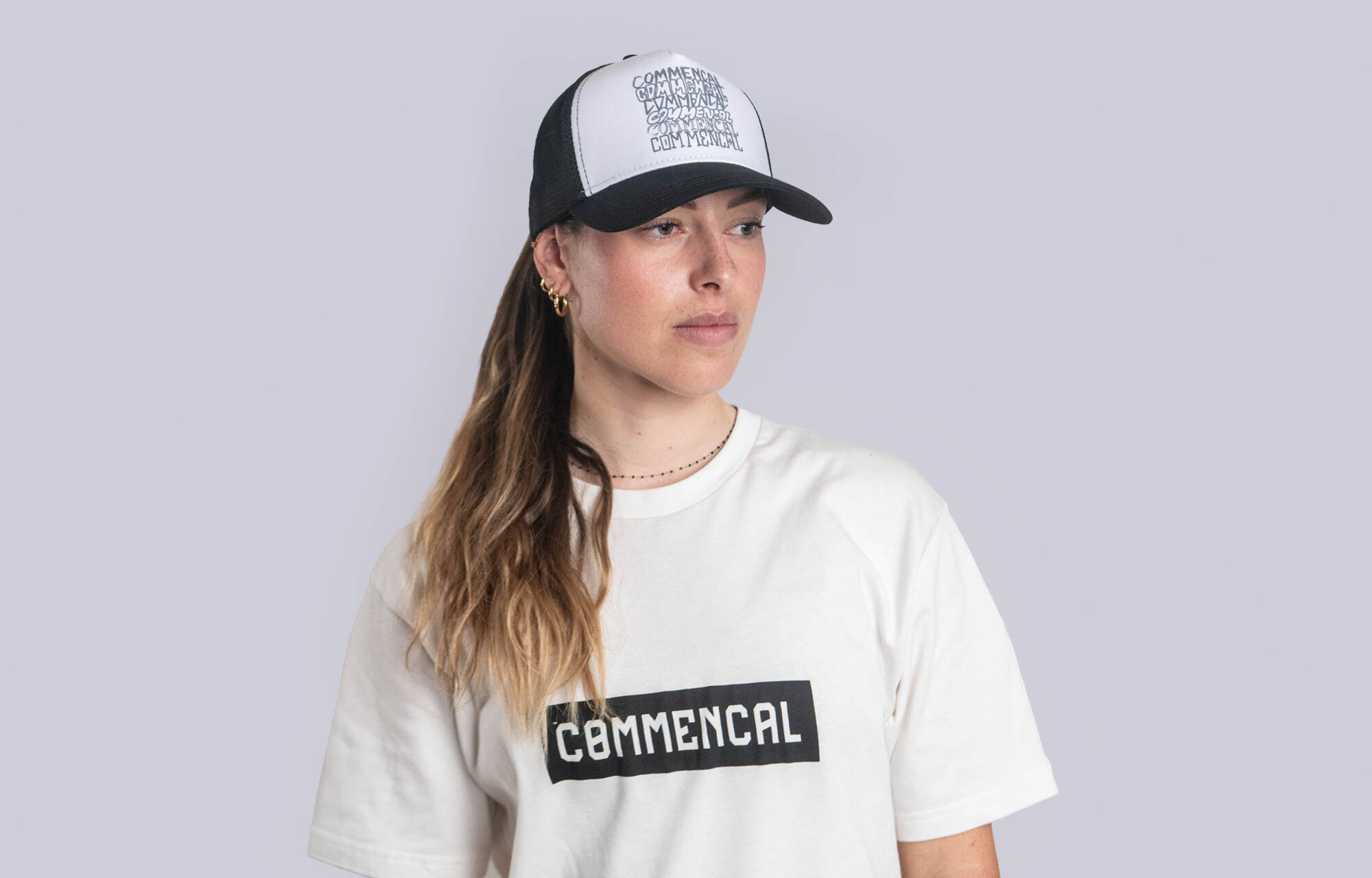 GORRA COMMENCAL TRUCKER LOGORAMA WHITE image large number 3