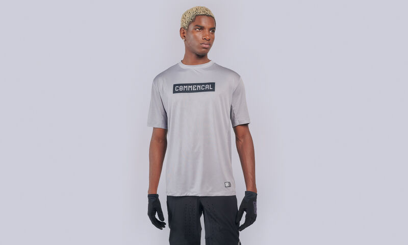 MAGLIA COMMENCAL LIGHTECH MANICHE CORTE CORPORATE GREY