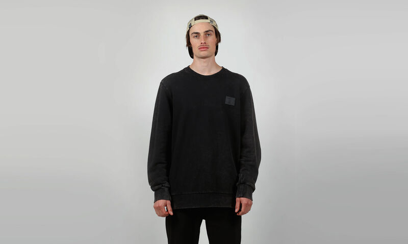 COMMENCAL CREWNECK SWEATER REGULAR FIT WASHED BLACK