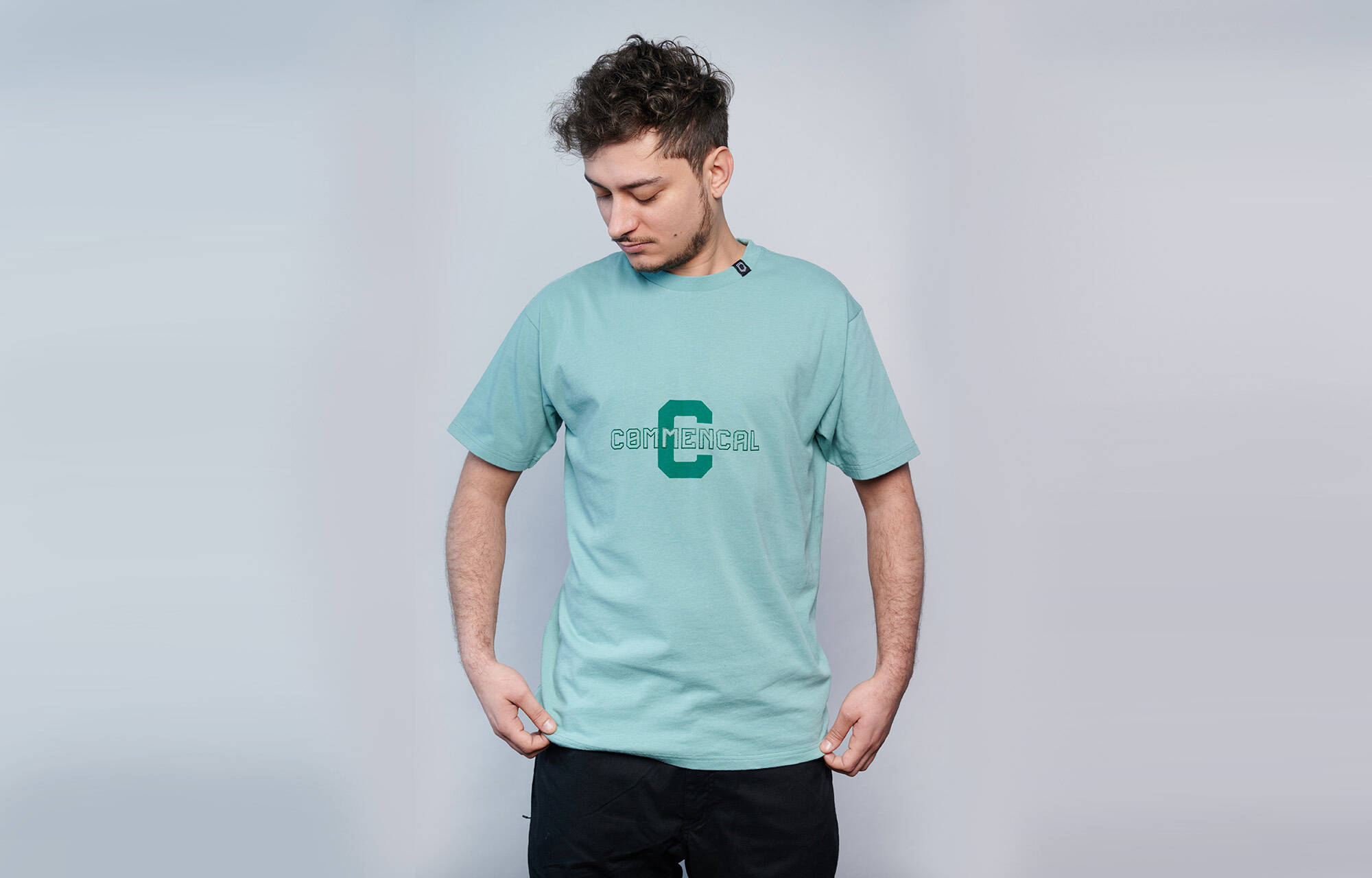 CAMISETA COMMENCAL LOOSE FIT LIGHT UNIVERSITY MINT image cover number 0