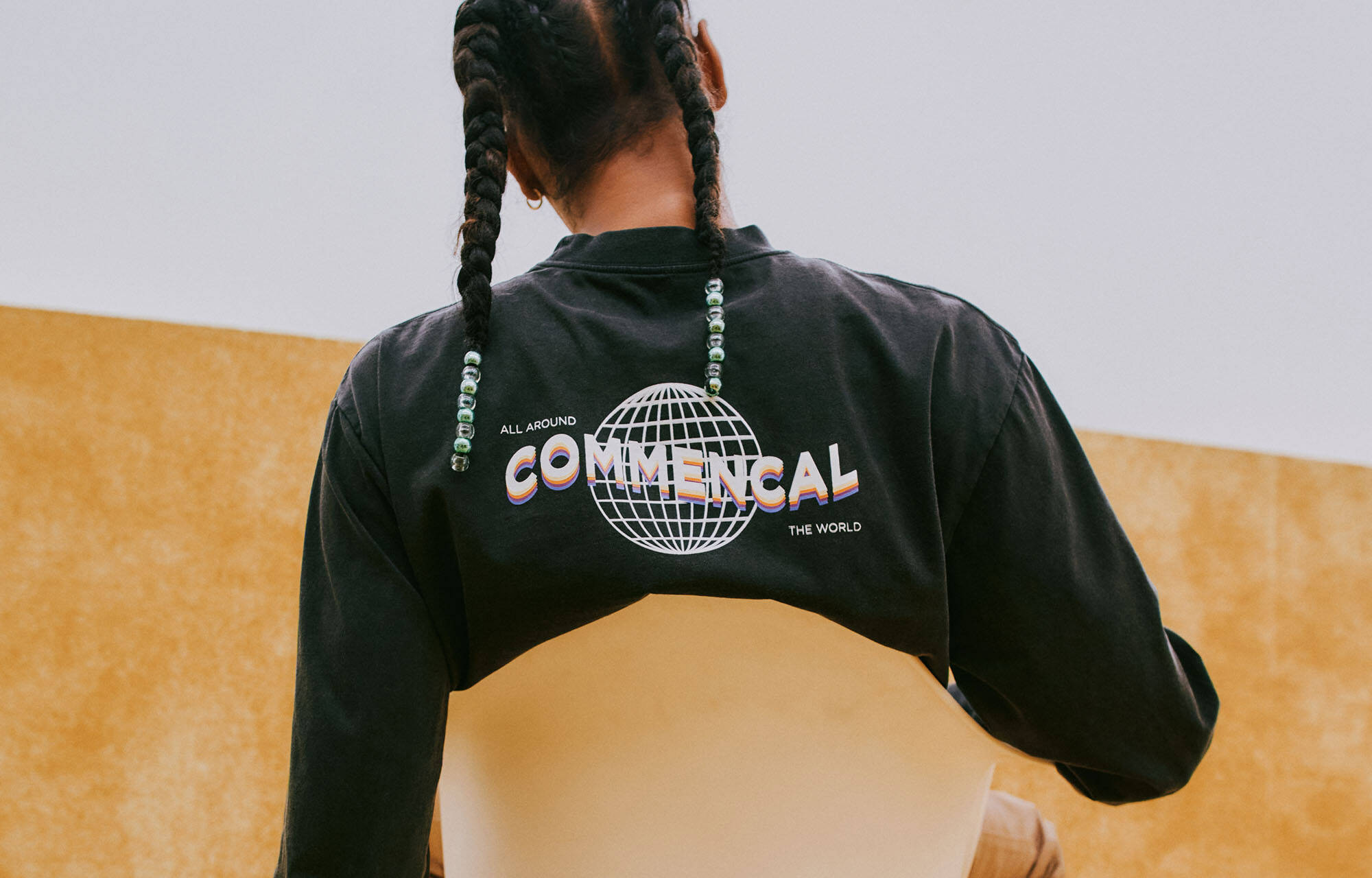 CAMISETA COMMENCAL MANGA LARGA WASHED WORLDWIDE image large number 3