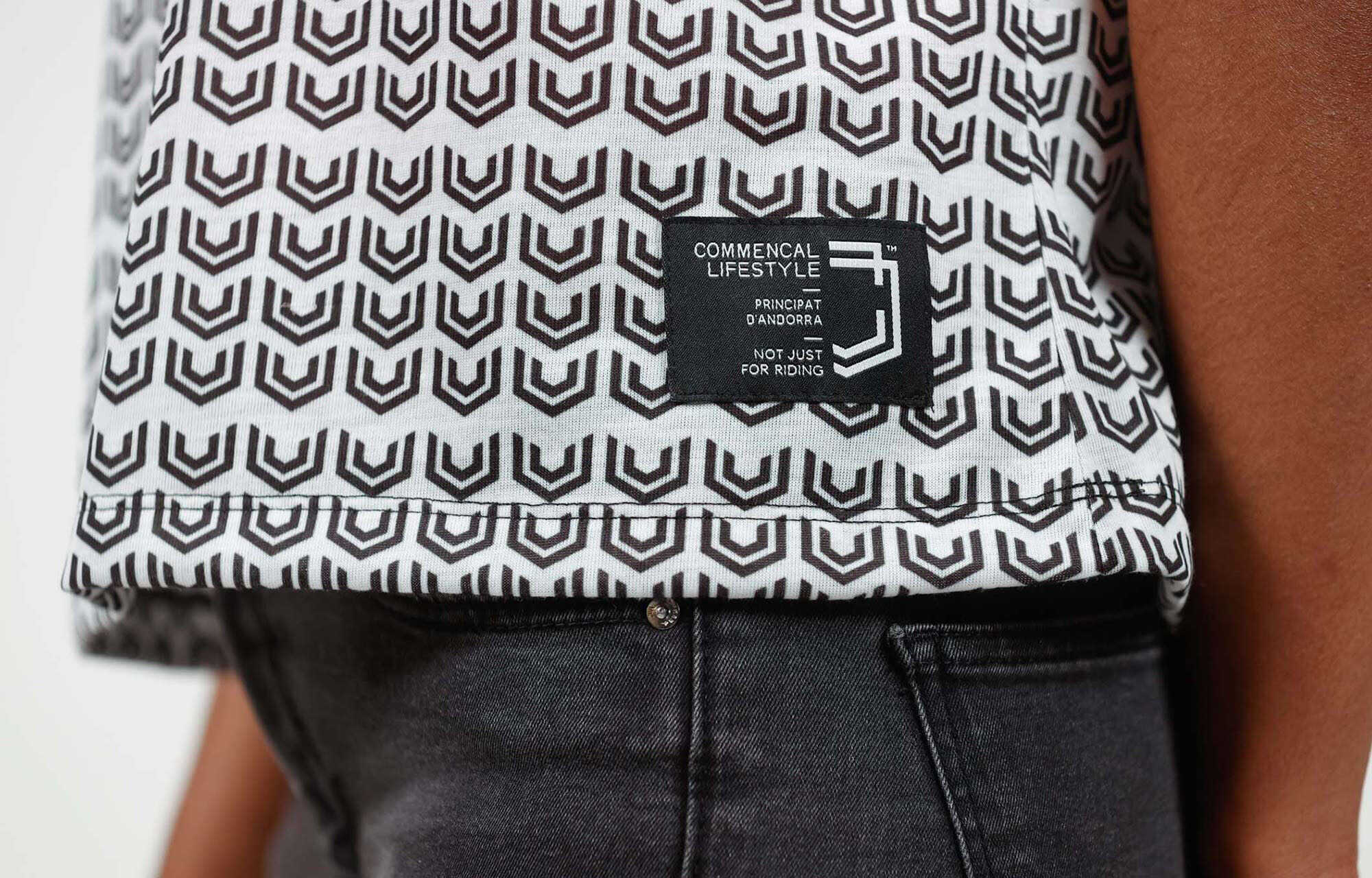 CAMISETA MANGA CORTA COMMENCAL WOMEN MONOGRAM BLACK & WHITE image large number 1