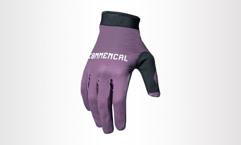 COMMENCAL ELASTICATED GLOVES PURPLE