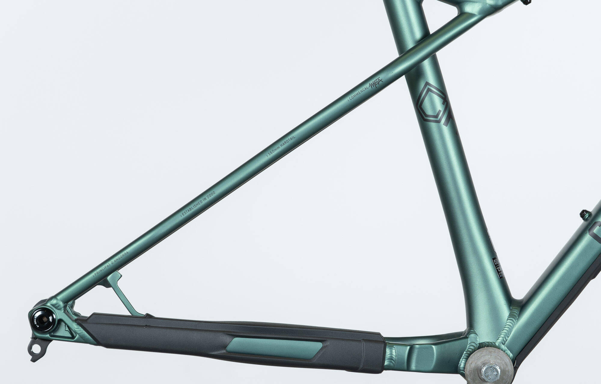 FRAME COMMENCAL META HT V3 METALLIC GREEN - L (23221003) image large number 0