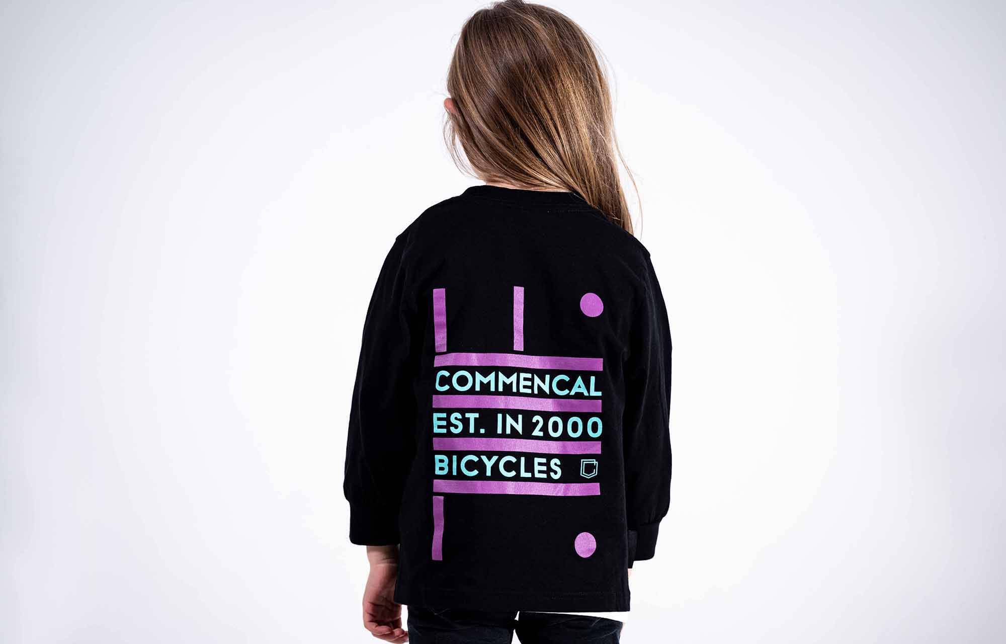 CAMISETA MANGA LARGA COMMENCAL KIDS NEON BLACK image large number 0