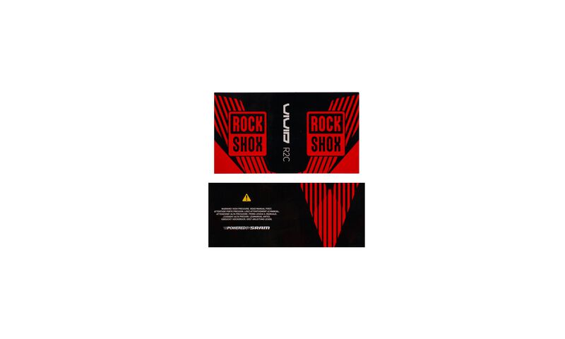 PEGATINA PARA ROCK SHOX VIVID R2C RED