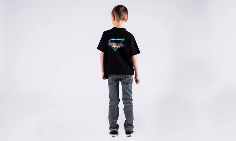 COMMENCAL KIDS NEON TRIANGLE T-SHIRT BLACK