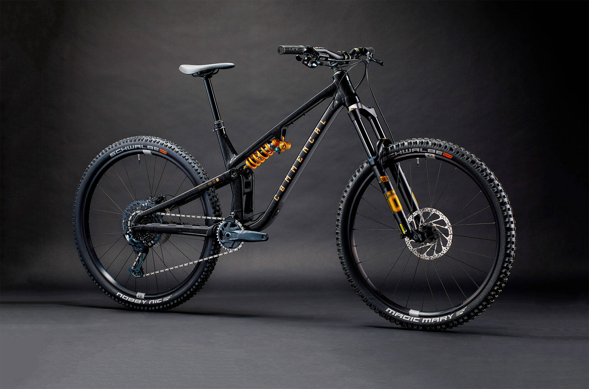 COMMENCAL META V5 OHLINS EDITION GLITTERY BLACK image large number 1
