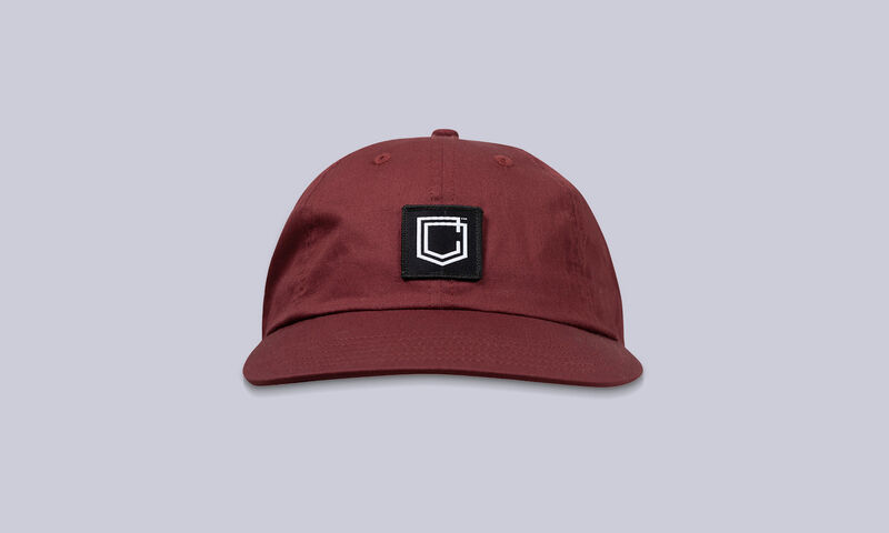 CASQUETTE 6 PANELS DARK RED