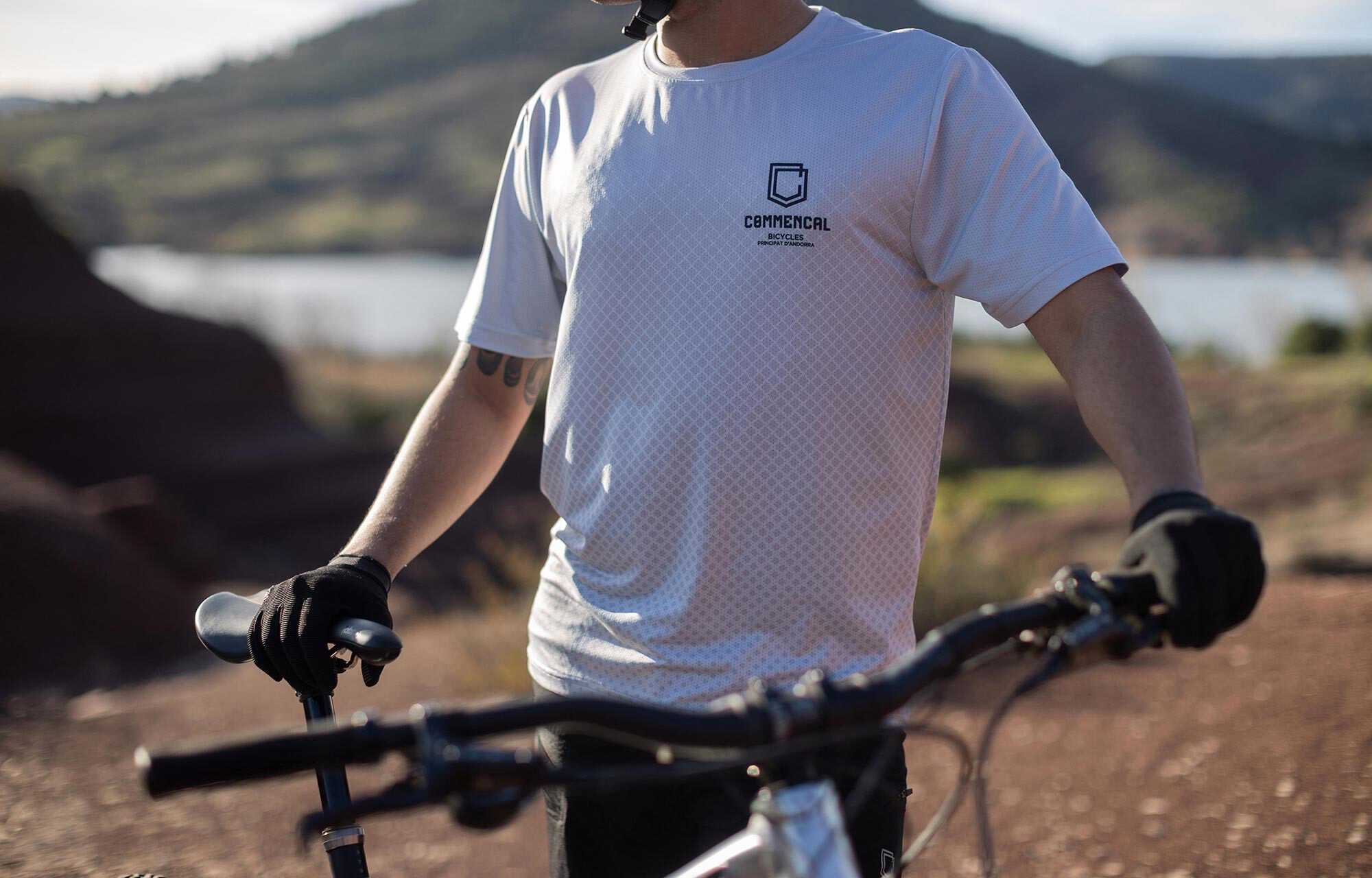 MAILLOT MANCHES COURTES COMMENCAL LIGHT GREY image large number 5