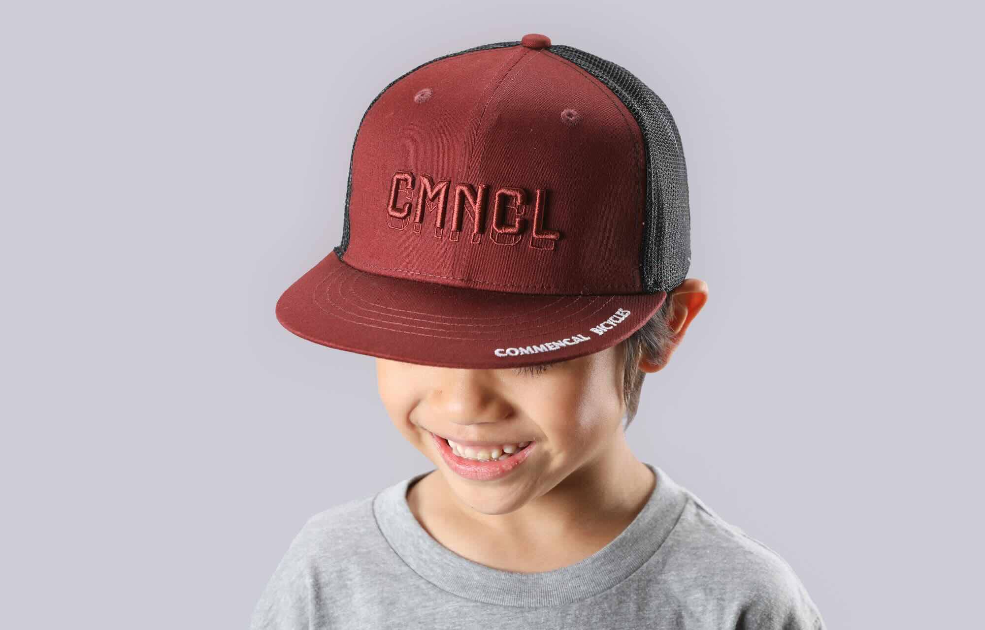 KIDS TRUCKER CAP CMNCL DARK RED image large number 3