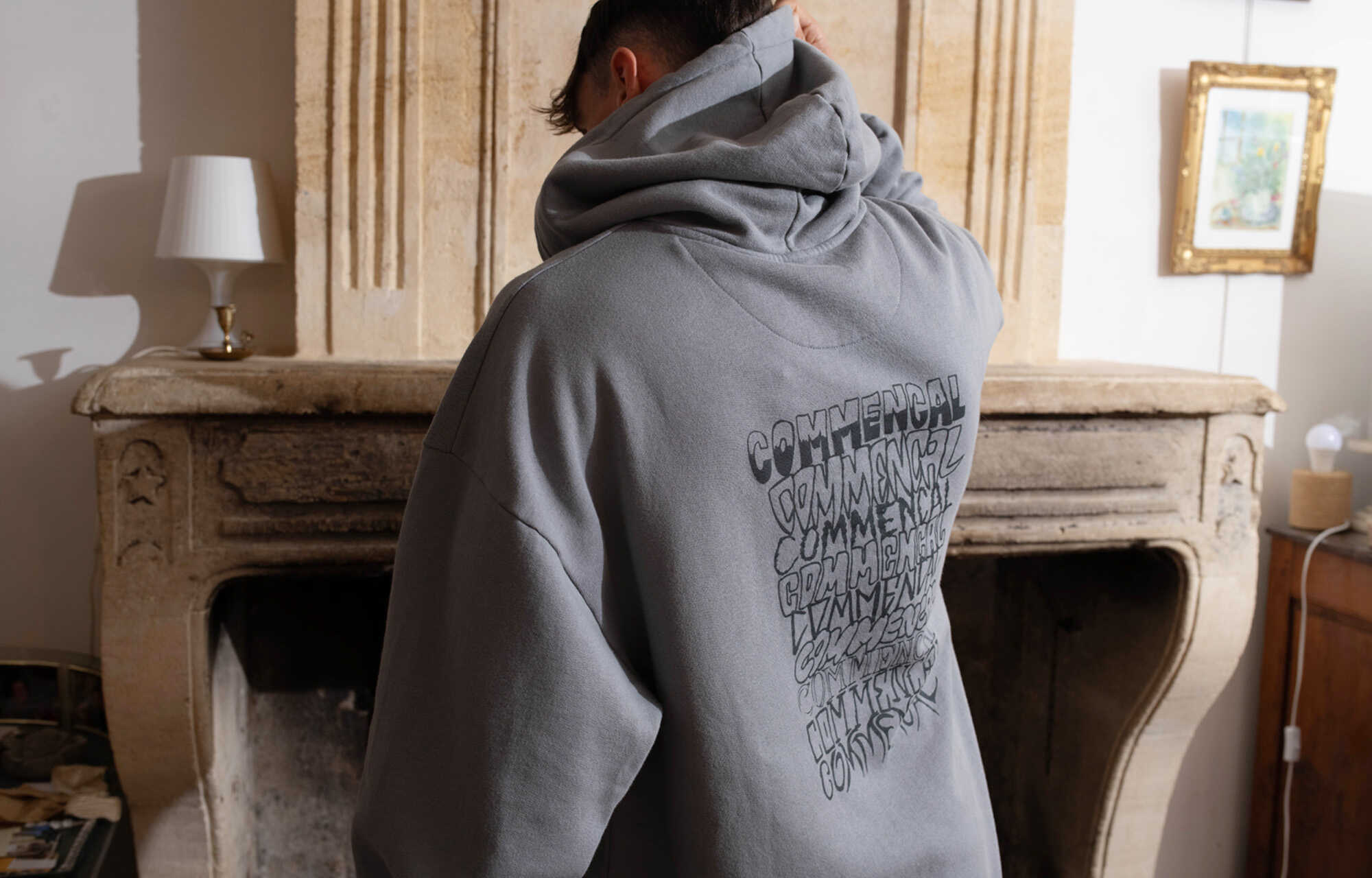 COMMENCAL LOGORAMA HOODIE GREY image large number 5