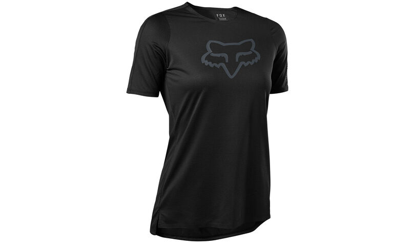 MAILLOT MANCHES COURTES FOX WOMEN FLEXAIR BLACK