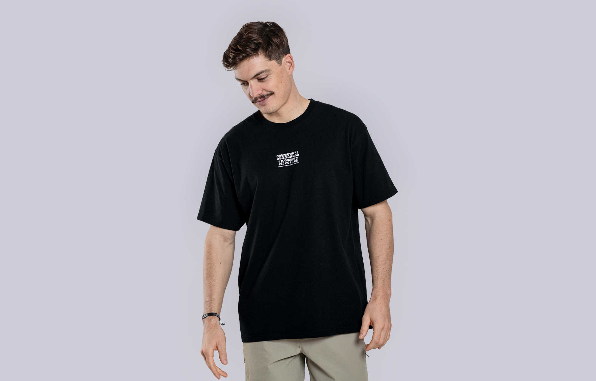 T-SHIRT COMMENCAL REGULAR FIT CARTOON BLACK image large number 0