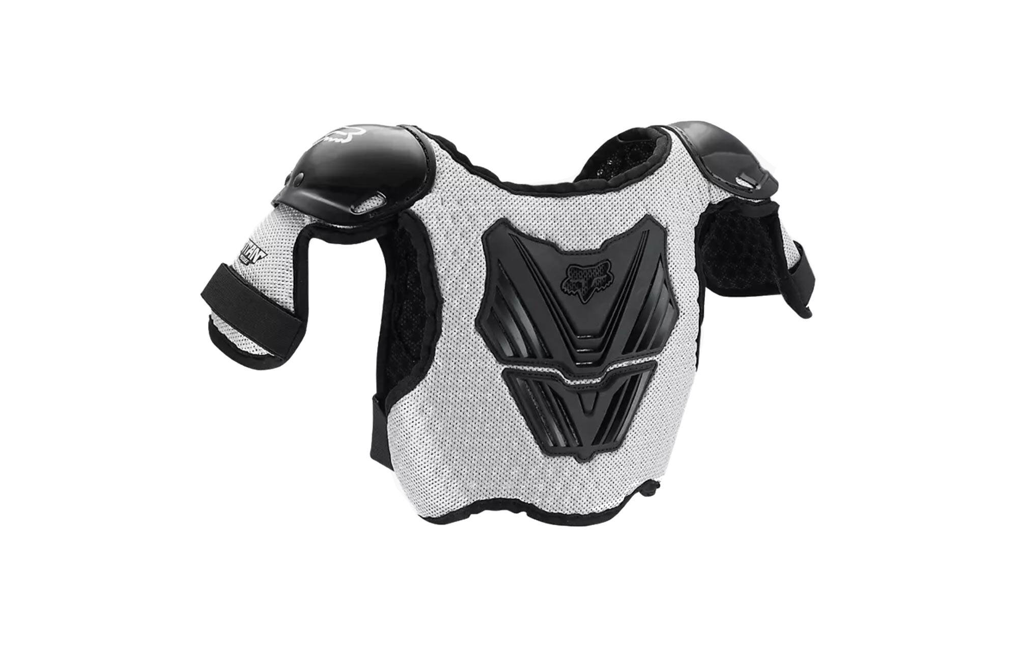 FOX PEEWEE TITAN PROTECTIVE VEST BLACK/SILVER image large number 0