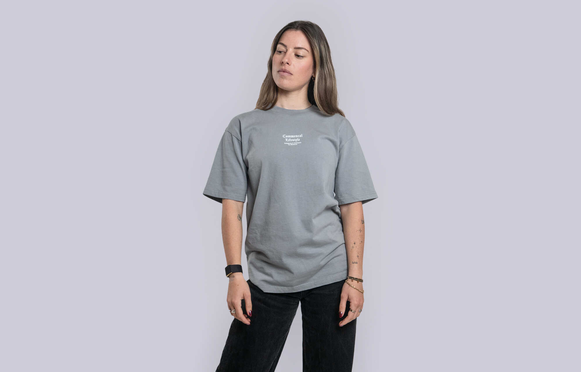 T-SHIRT COMMENCAL LOOSE FIT CMNCL GREY image large number 1