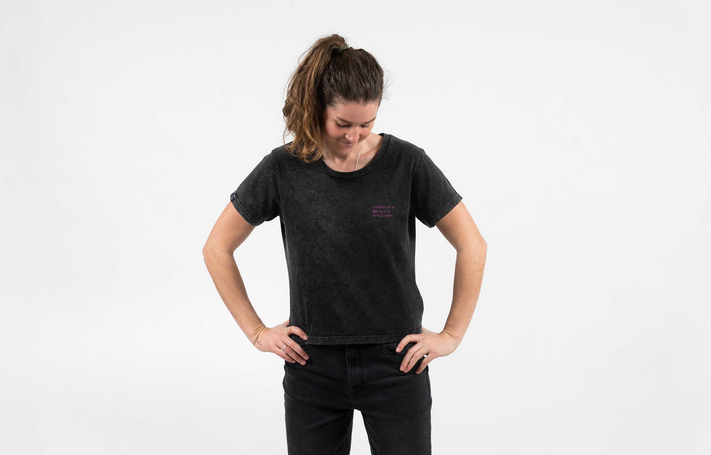 T-SHIRT COMMENCAL WOMEN WASHED BLACK image large number 0