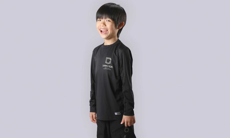 MAGLIA COMMENCAL LIGHTECH MANICHE LUNGHE KIDS BLACK BASIC