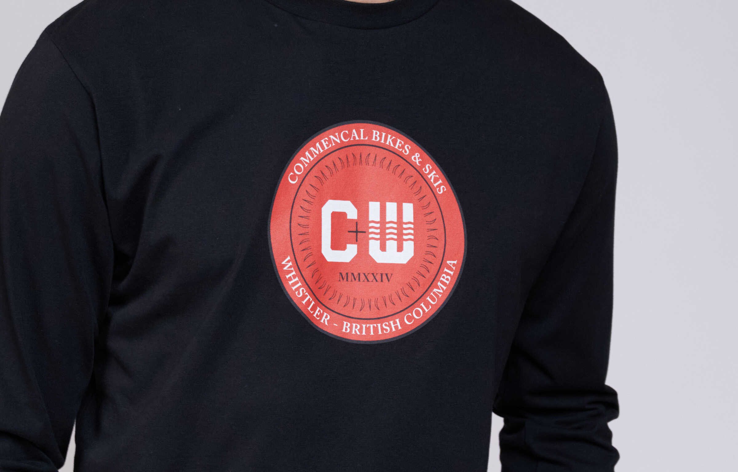 LONG SLEEVE COMMENCAL x WHISTLER T-SHIRT BLACK image large number 3