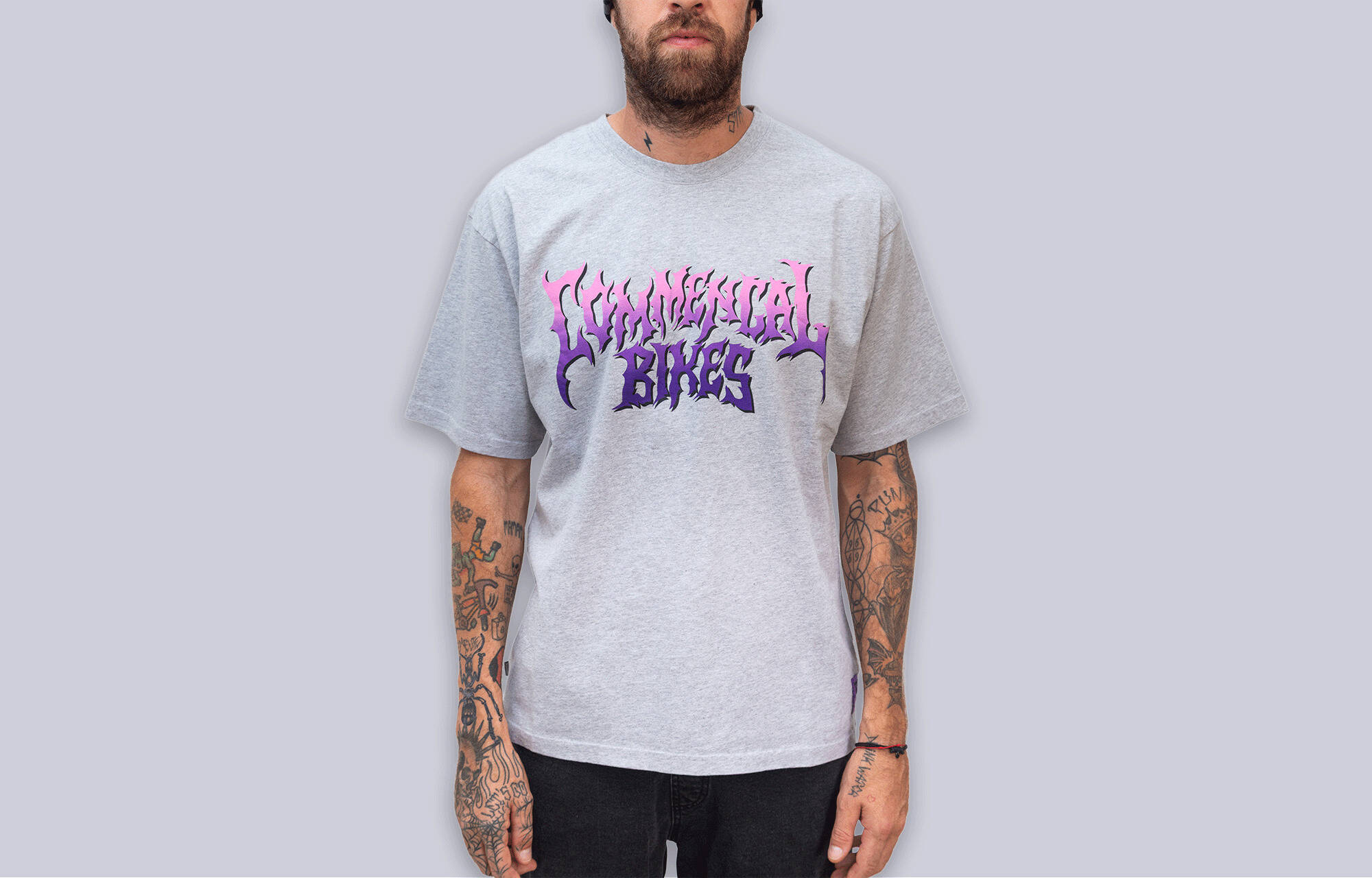 COMMENCAL LOOSE FIT T-SHIRT RAMPAGE HEATHER GREY image large number 1