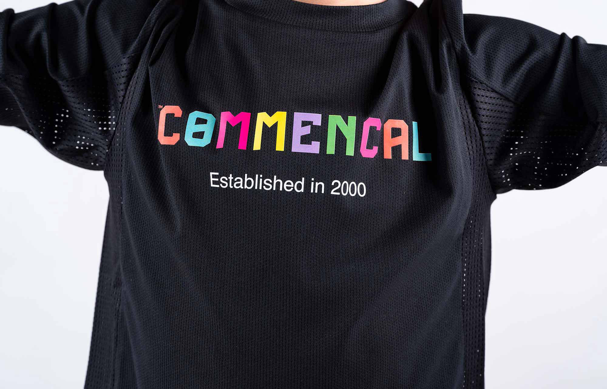 COMMENCAL KIDS LANGARM TRIKOT LIGHTECH CORPORATE BLACK image large number 1