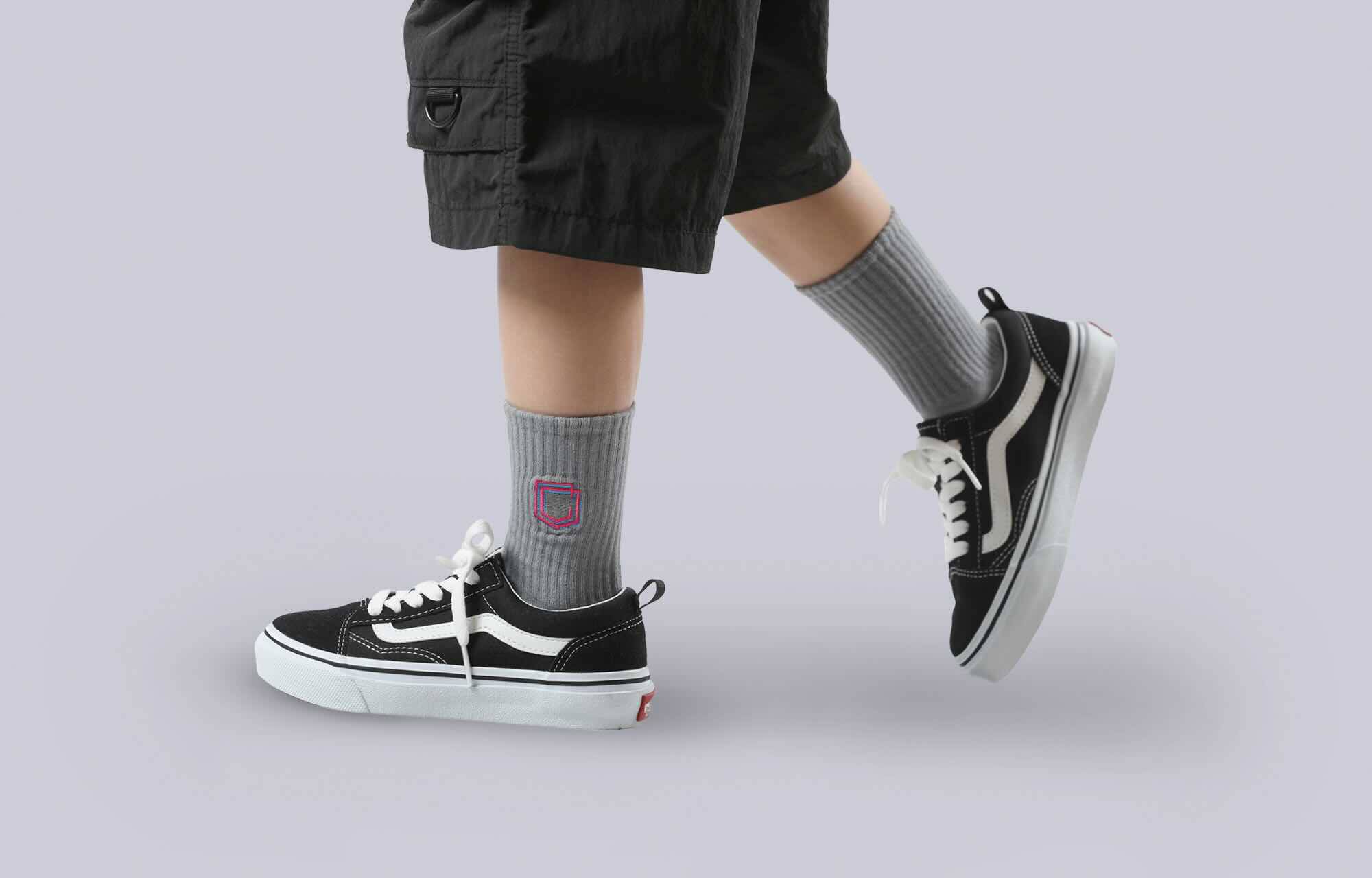 COMMENCAL KIDS SHIELD SOCKS GREY image large number 2