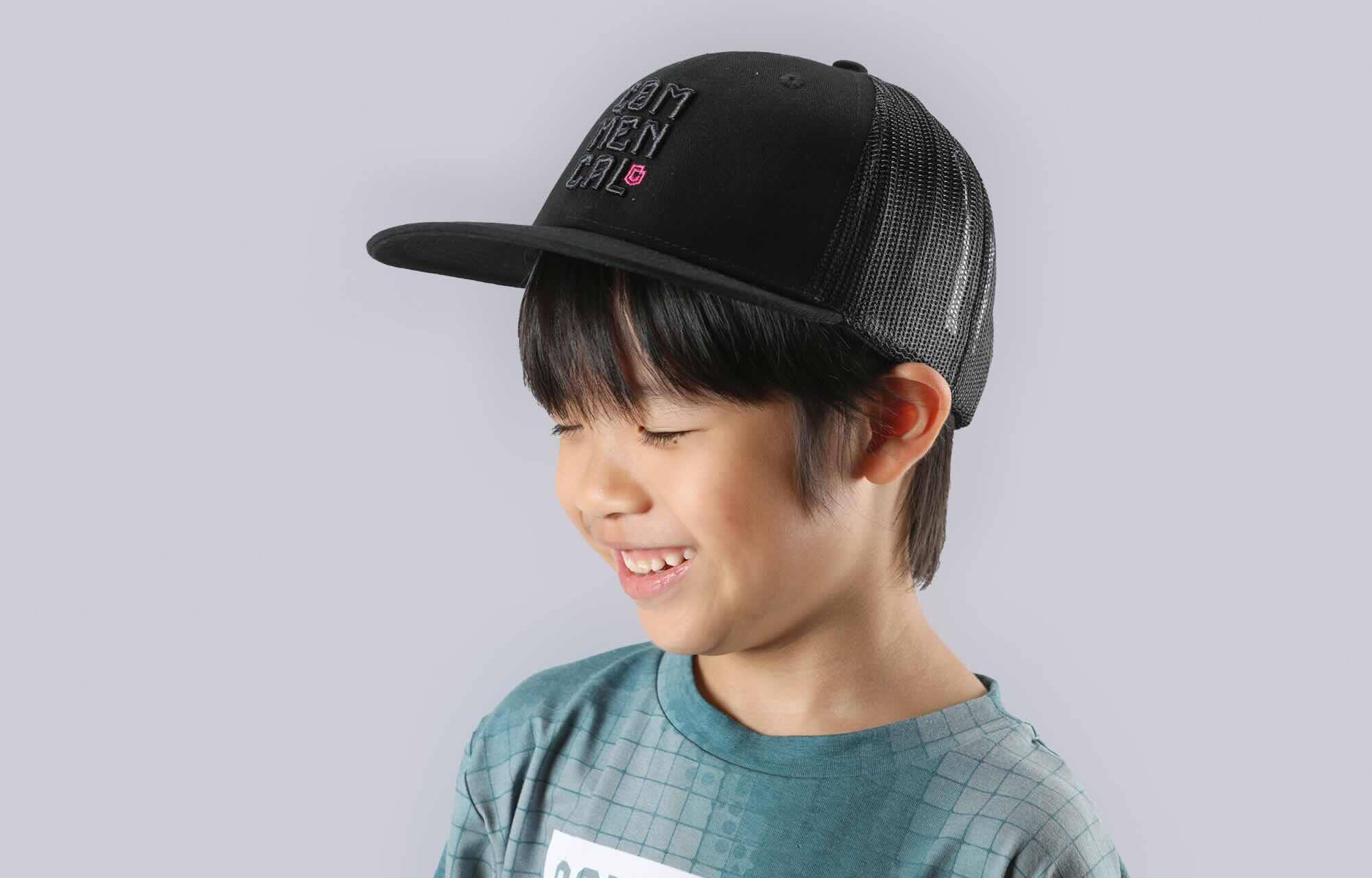 KIDS TRUCKER CAP CORPORATE BLACK image large number 4
