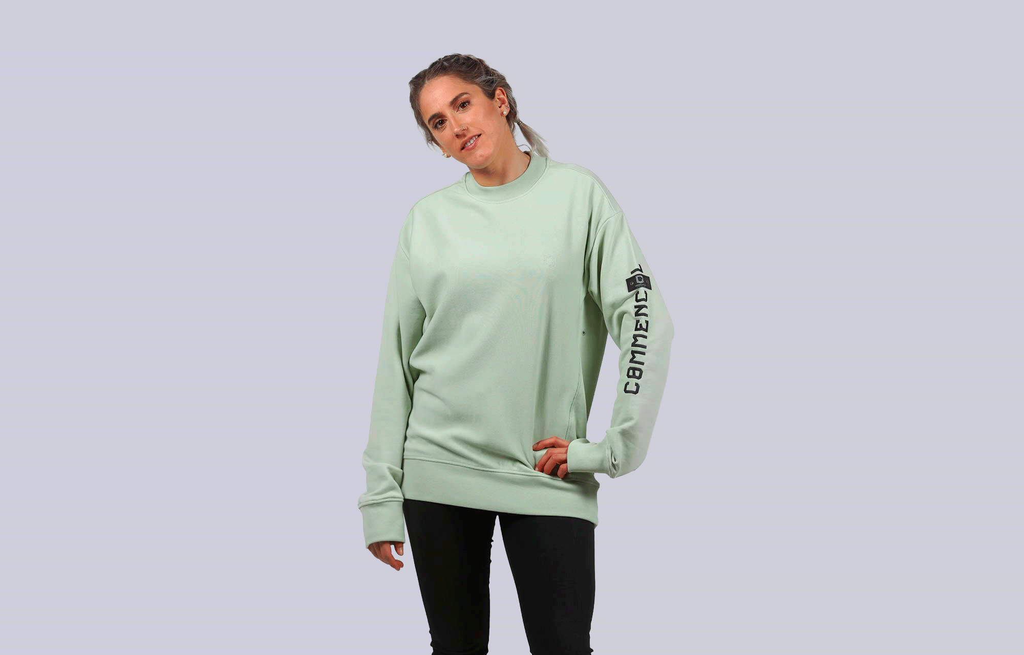 CREWNECK COMMENCAL LOOSE FIT VERDIGRIS image large number 0
