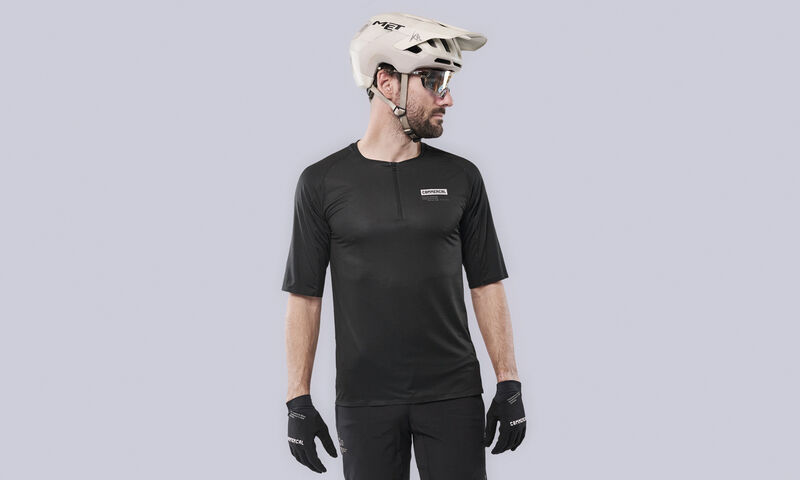 MAILLOT COMMENCAL LIGHTECH MANGA CORTA CON CREMALLERA BLACK