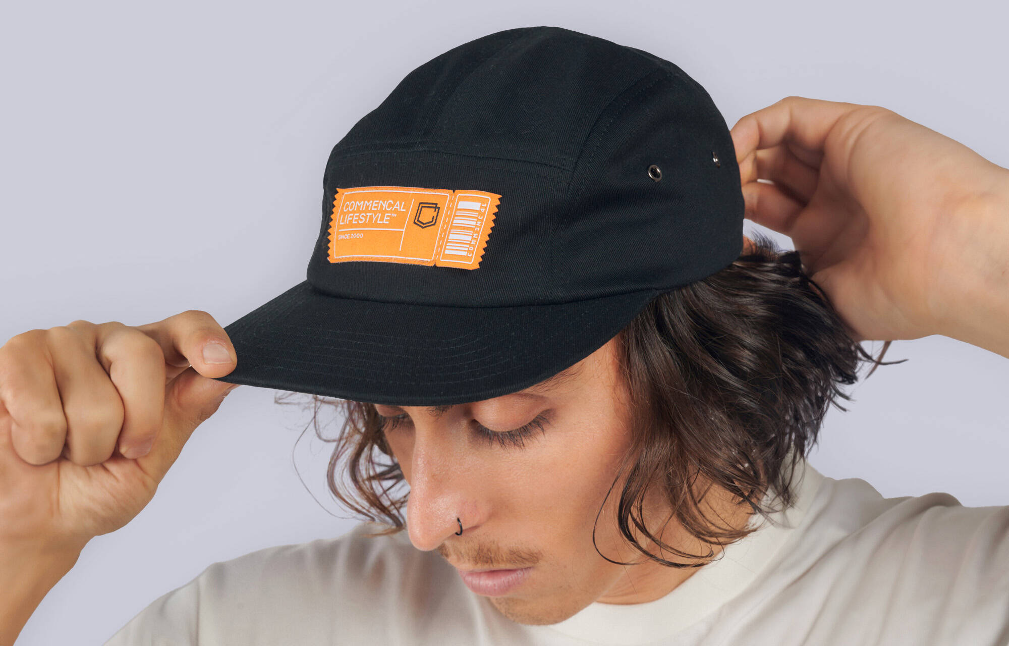 CAPPELLINO COMMENCAL 5 PANELS TICKET BLACK image large number 3