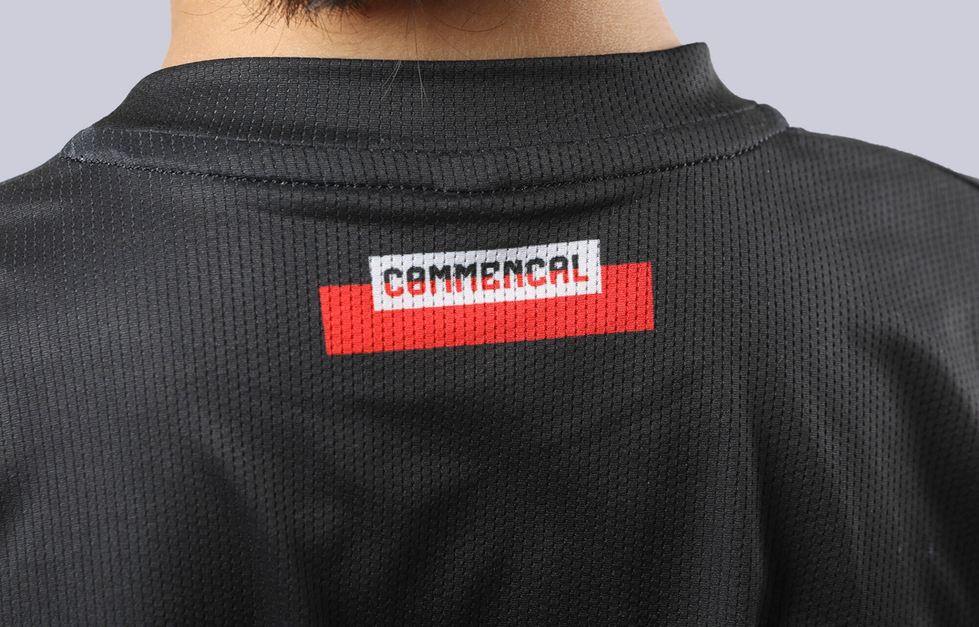MAILLOT COMMENCAL LIGHTECH MANGA LARGA KIDS CORPORATE BLACK image large number 3