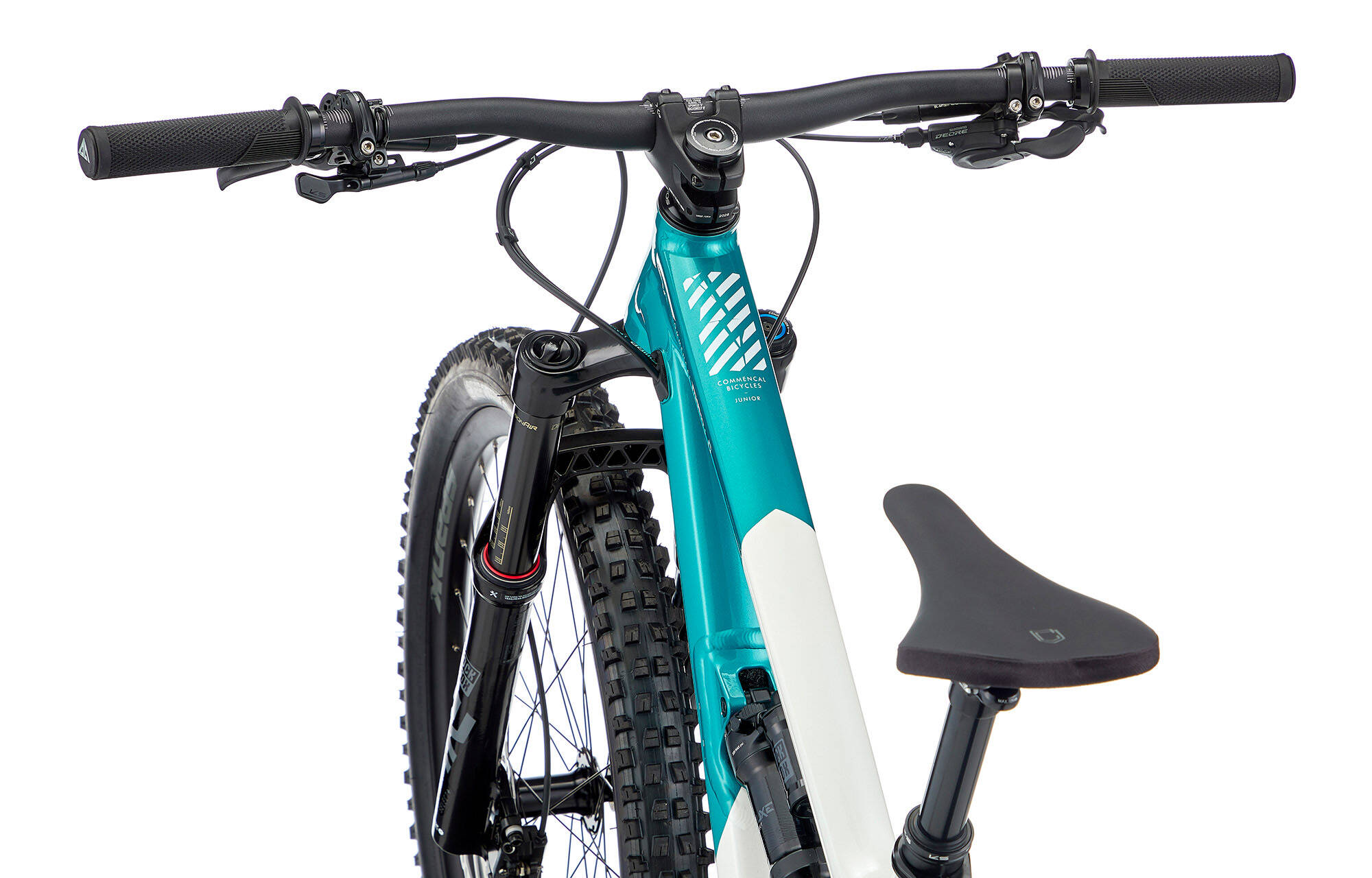 COMMENCAL CLASH JR V1 PEARL WHITE / ELECTROPLATE LAGOON image large number 2