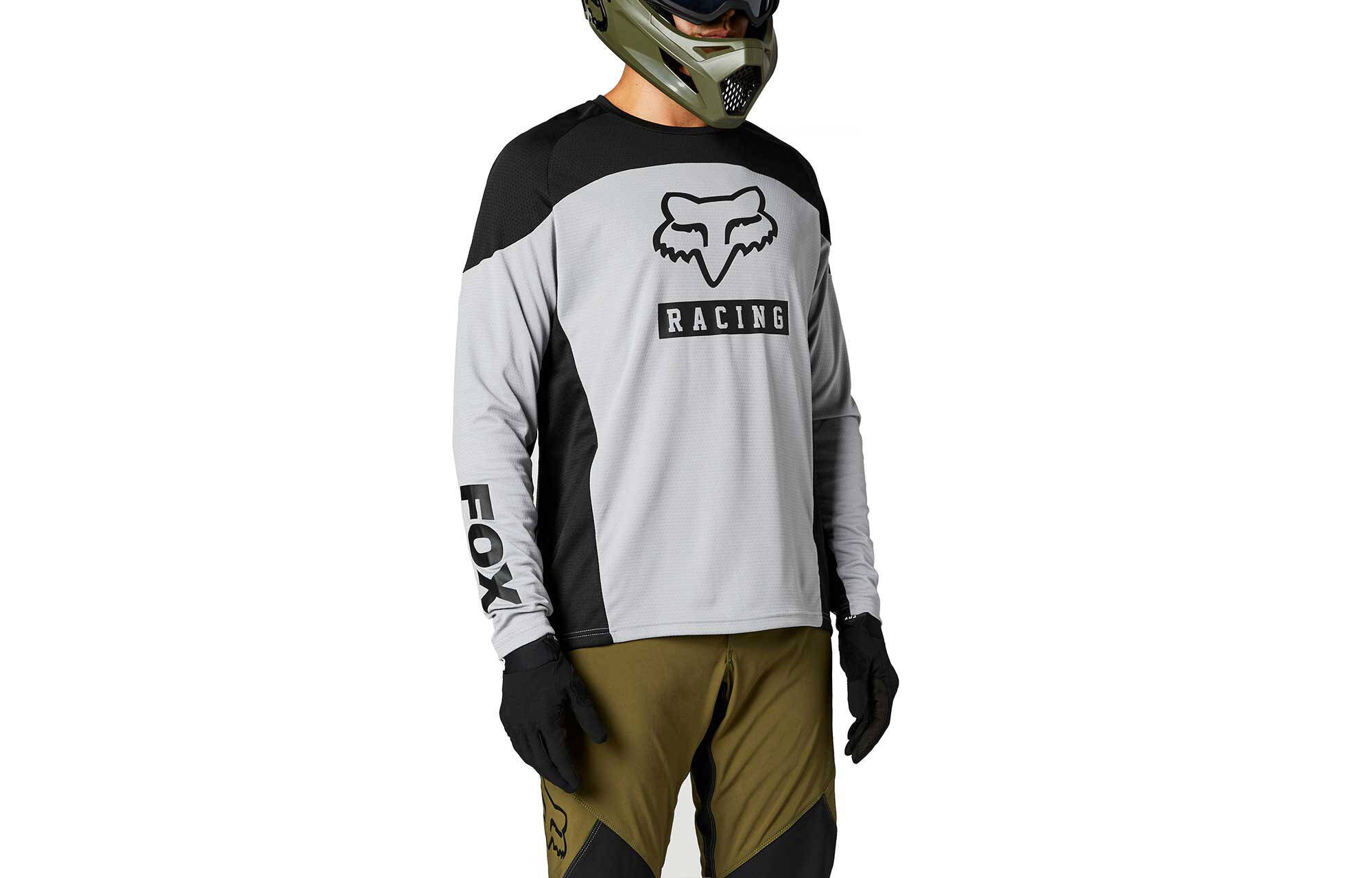MAILLOT MANGAS LARGAS FOX DEFEND STEEL GREY image cover number 0